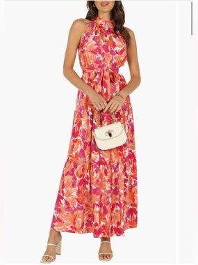 Petal & Pup Caroline Floral Mock Neck Dress